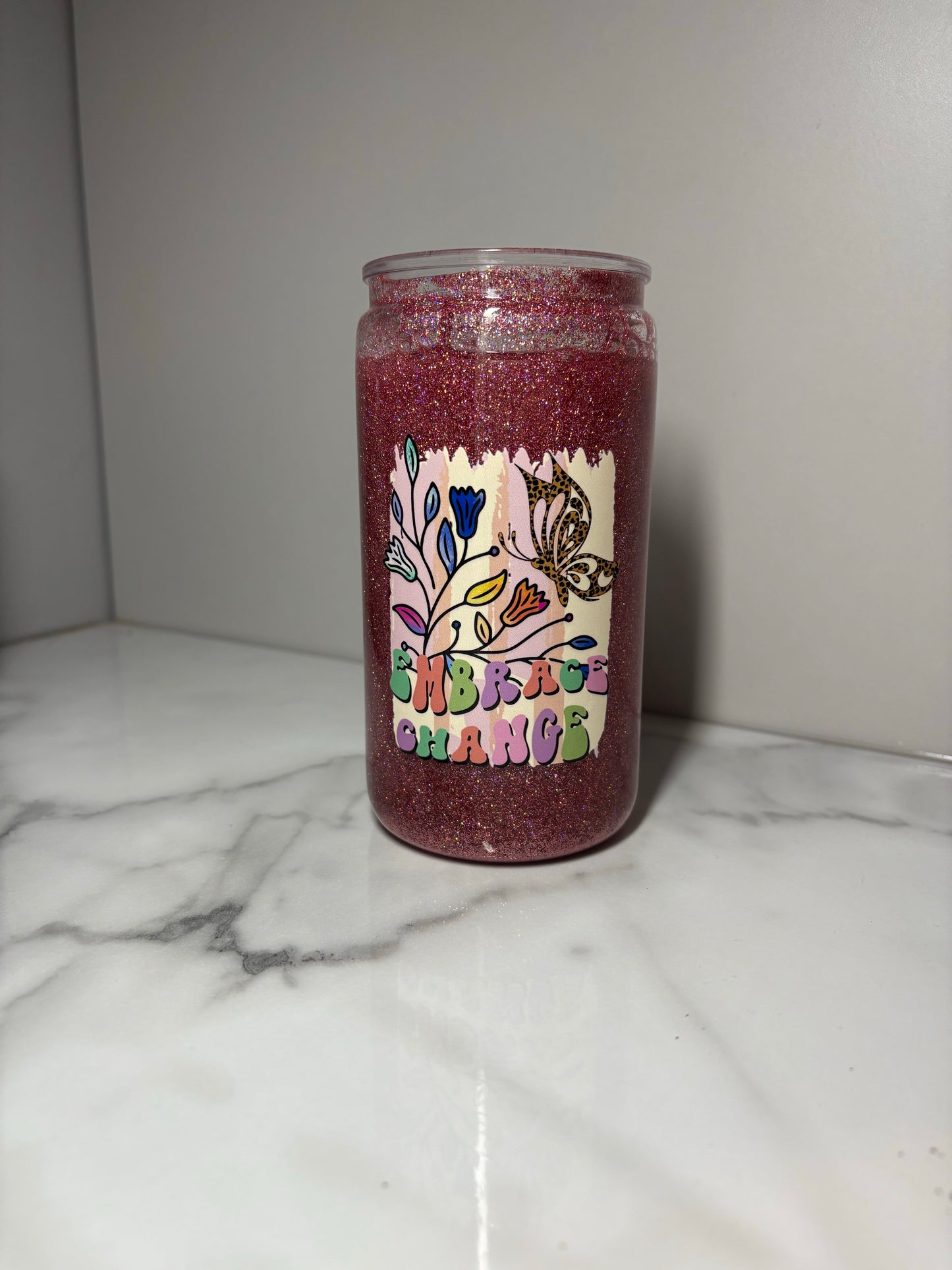 Glitter tumbler