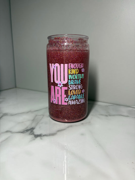 Glitter tumbler